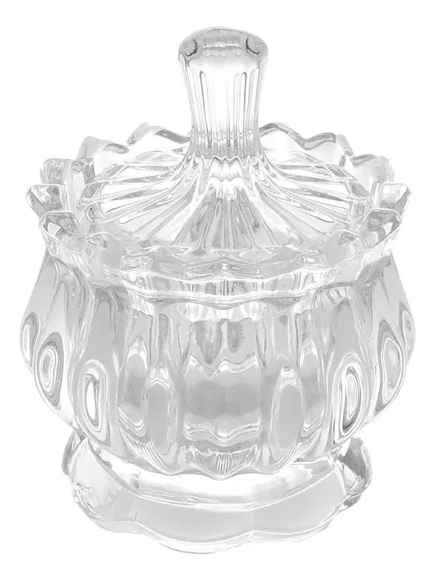Potiche Bomboniere Baleiro Vidro 11cm Transparente