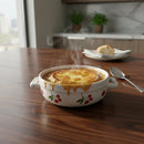 Tigela Bowl de Porcelana 500ml com Alça – Design Love Luxo | Ideal para Miojo, Sopas e Sobremesas