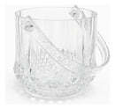 Balde De Gelo Acrílico Transparente Com Alça Design Diamante Incolor