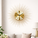 Relógio de Parede Imperial Dourado 70cm em Metal – Design Europeu Luxo