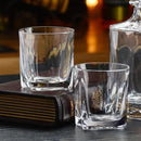 Copo De Whisky Vidro 6 Peças Licor Luxuoso Sofisticado 300ml Transparente