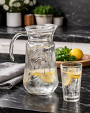 Jarra de Vidro com 6 Copos e Tampa – Suco e Água 1800ml