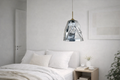 Lustre Pendente de Vidro Espelhado Prateado – Design Europeu 127/220V