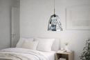 Lustre Pendente de Vidro Espelhado Prateado – Design Europeu 127/220V