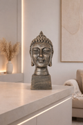 Buda Decorativo em Resina – Bronze Rústico | 24 x 8 cm