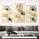 Relógio de Parede 3D em Painel Luxuoso – Design Europeu 100cm Dourado (Silencioso)