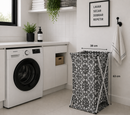 Cesto de Roupas Dobrável Cinza 63 x 38 cm – Prático e Funcional