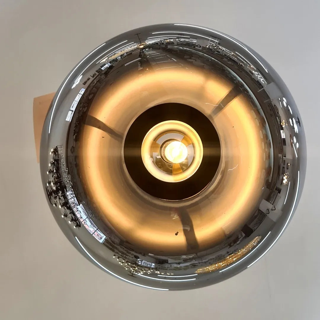 Pendente de Vidro Fumê Oval