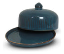 Queijeira de Cerâmica Azul Acqua Marine 17x10cm – Elegância e Funcionalidade na Sua Mesa