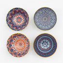 Jogo De 4 Tigelas Bowl Sortidas Porcelana + Caixa Presente Laranja