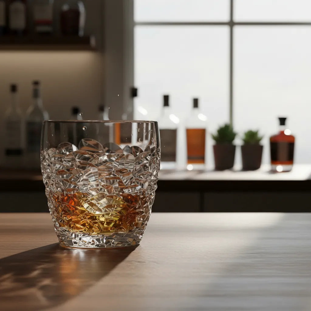 Jogo de Copos de Vidro Whisky e Licor 255ml – Kit com 6 Unidades