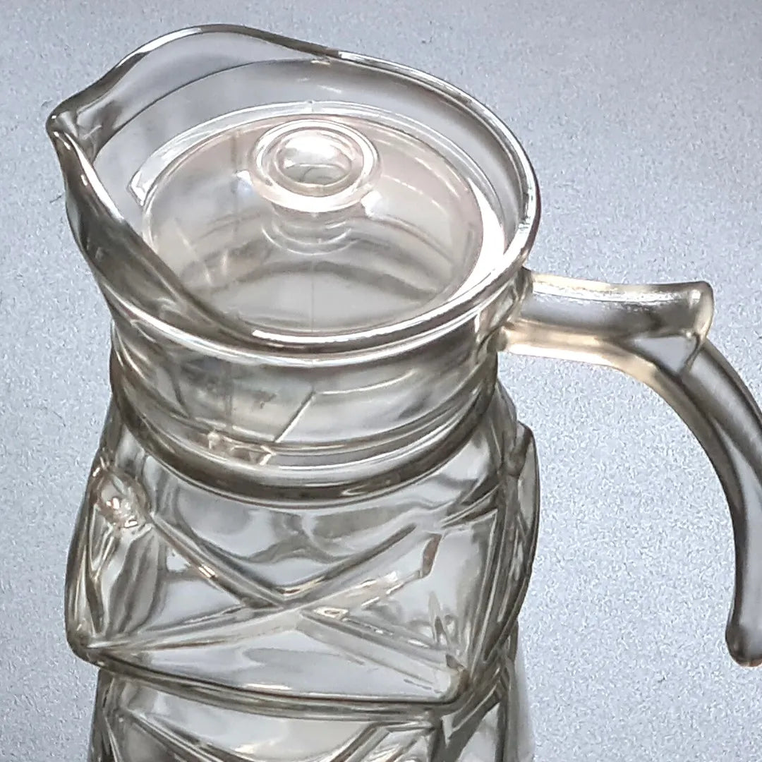 Jarra de Vidro com 6 Copos e Tampa – 1800ml