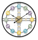 Relógio de Parede Retrô Vintage Old Time em Metal Vazado – 50 cm | Preto