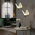 Luminária Pendente Borboleta Cristal Libélula Dourada 24cm 127/220v Dourado