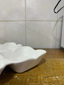Petisqueira de Porcelana 4 Divisórias 26cm Elegante para Aperitivos