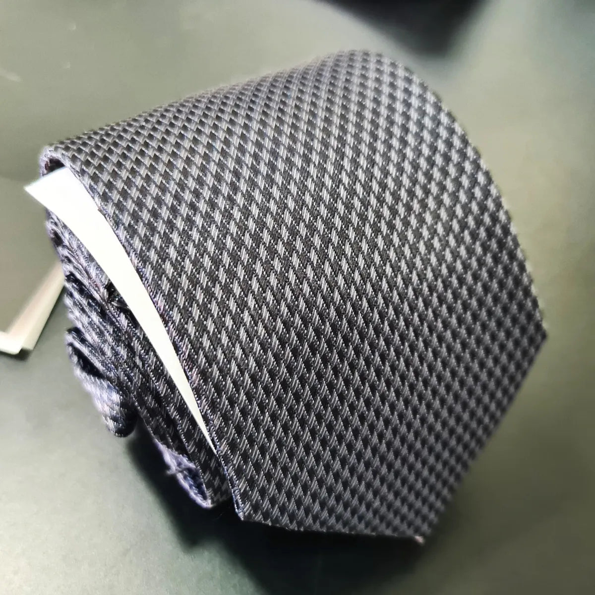 Gravata Preta Fatto A Mano 1200 Fios Microseda