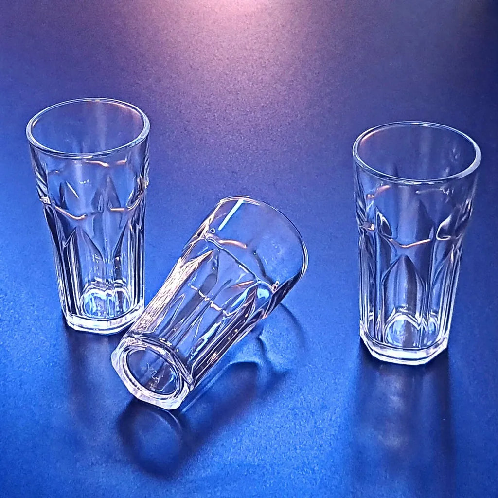 Jogo 6 Copos de Vidro para Água e Suco 350ml – Transparente | 14 x 7,5 cm