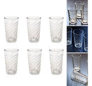 Jogo com 6 Copos de Vidro para Água/Suco 350 ml – Transparente (13 x 7,5 cm)