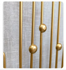 Relógio de Parede 3D Dourado em Metal – Design Europeu 50cm Vazado