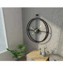 Relógio de Parede 3D Preto em Metal – Design Europeu 50cm (Vazado)