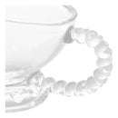 Molheira de Cristal Formato Coração 100ml Elegante para Molhos e Cremes