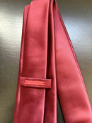 Gravata Masculina de Microseda Vermelha Lisa Luxo – Fatto a Mano 146 cm Brilhosa para Padrinho e Eventos