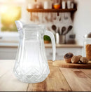 Jarra para Bebidas em Vidro Transparente 1,3 Litros com Tampa