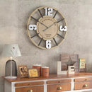 Relógio de Parede 3D Kensington London 1879 MDF e Bambu 38 cm Marfim Vazado