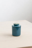 Manteigueira Francesa Decorativa em Cerâmica Acquamarine