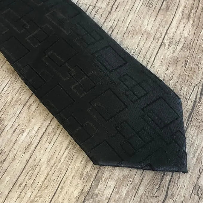 Gravata Preta Fatto A Mano 1200 Fios Microseda