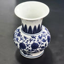 Vaso Decorativo Mini em Porcelana Azul e Branco 13x10cm – Charme e Delicadeza