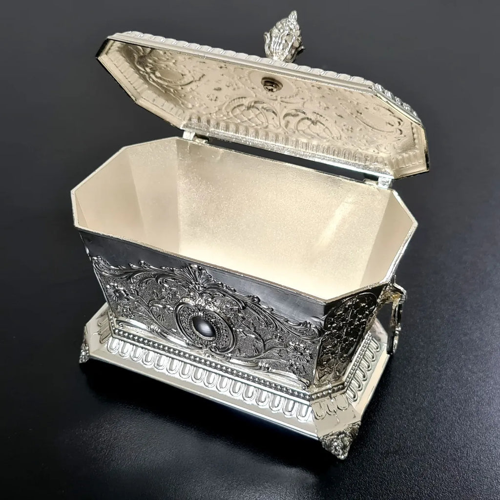 Açucareiro Acabamento Fino em Metal 14x9 Prateado