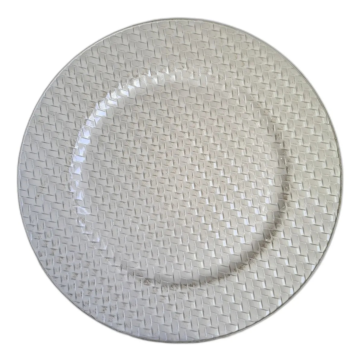 Sousplat Plástico Palha Design Trançado 33x33cm – Relevo HLT