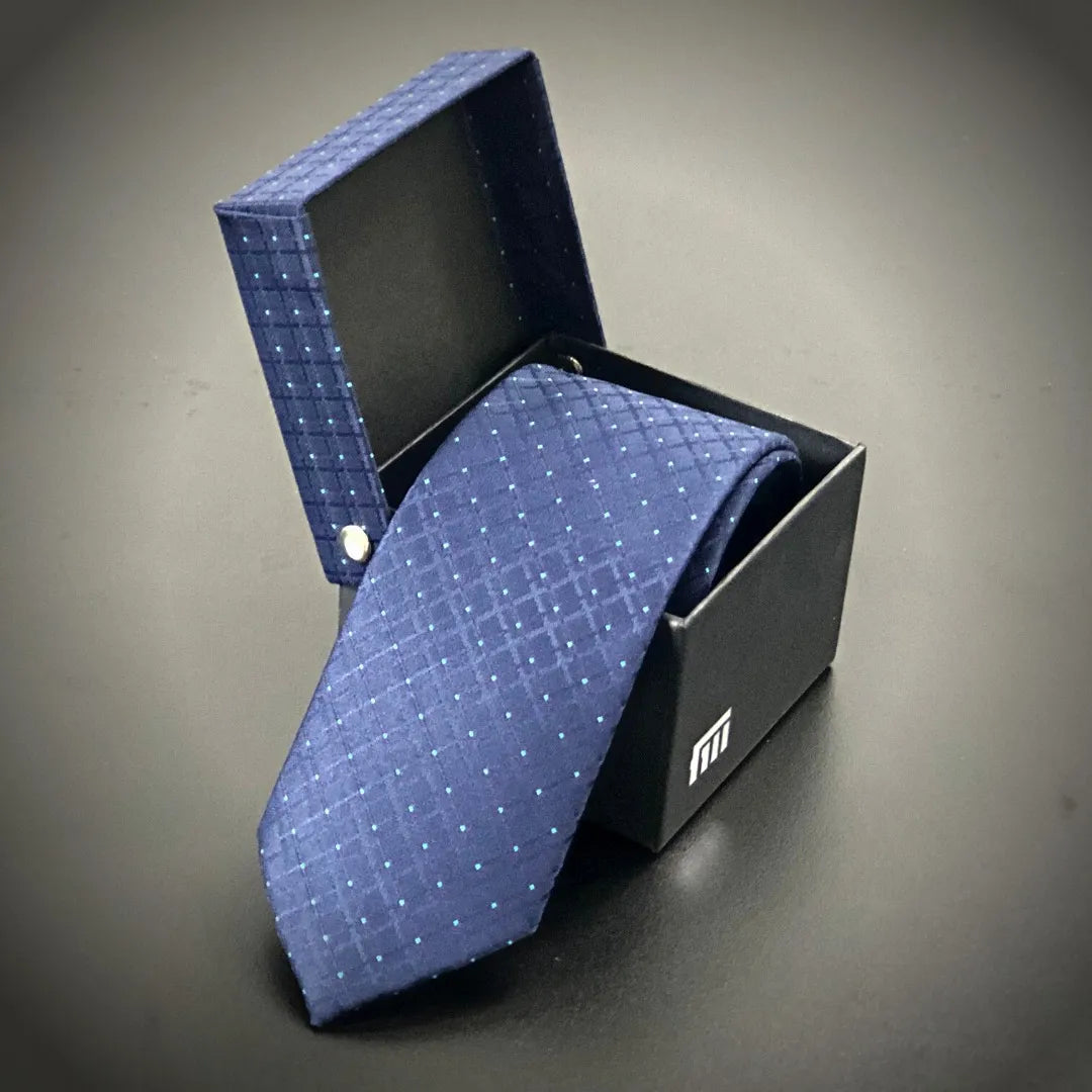 Gravata Masculina 1200 Fios em Microseda Fatto a Mano + Caixa Presente – Luxo 7 cm
