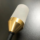 Luminária Arandela Preta Moderna Minimalista Rosê Gold 36x12 Bivolt