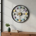 Relógio de Parede Retrô Vintage Old Time em Metal Vazado – 50 cm | Preto