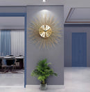 Relógio de Parede Imperial Dourado 70cm em Metal – Design Europeu Luxo