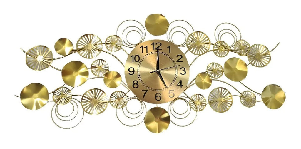 Relógio Decorativo Versailles 3D – 100cm | Dourado Intenso
