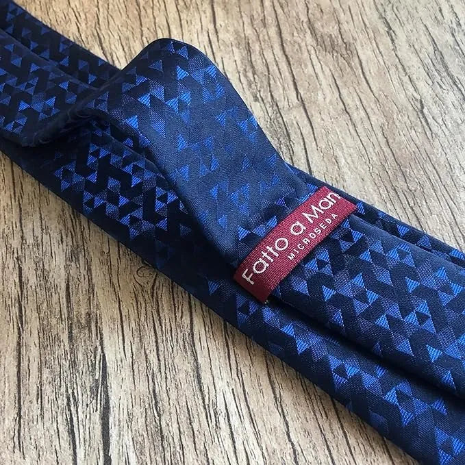 Gravata Azul Fatto A Mano Microseda Super Luxo – Ideal para Padrinhos