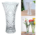 Vaso de Vidro Decorativo para Flores e Interiores – 23 x 13 cm | Transparente