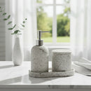 Kit Lavabo Banheiro Completo Difusor Ceramica 3 Pçs Luxo Branco