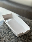 Suporte Porta Espetinho para Churrasco em Cerâmica Branco