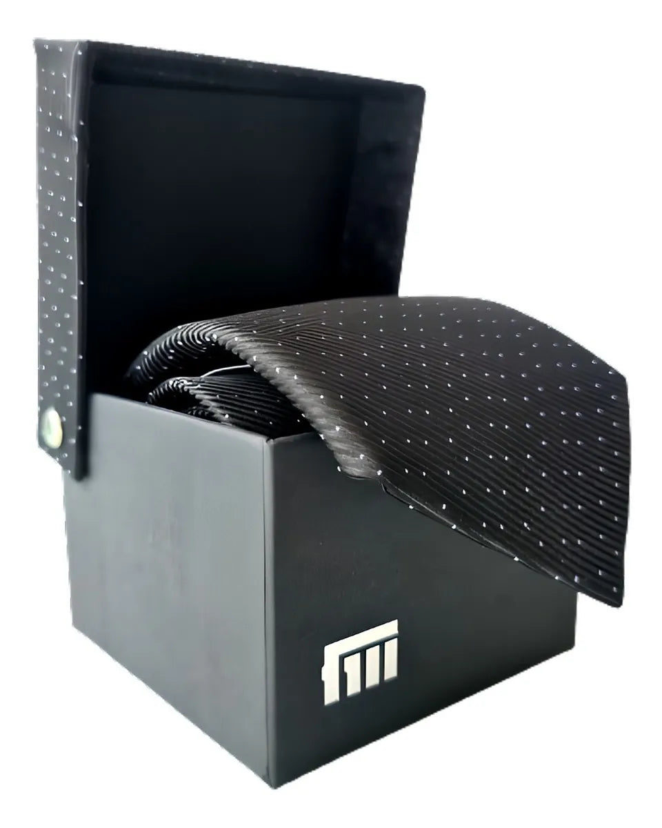 Gravata Masculina 1200 Fios em Microseda Fatto a Mano + Caixa Presente – Luxo 7 cm