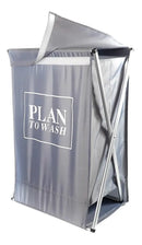 Cesto de Roupas Dobrável Deluxe com Tampa – Cinza | 63 x 38 cm