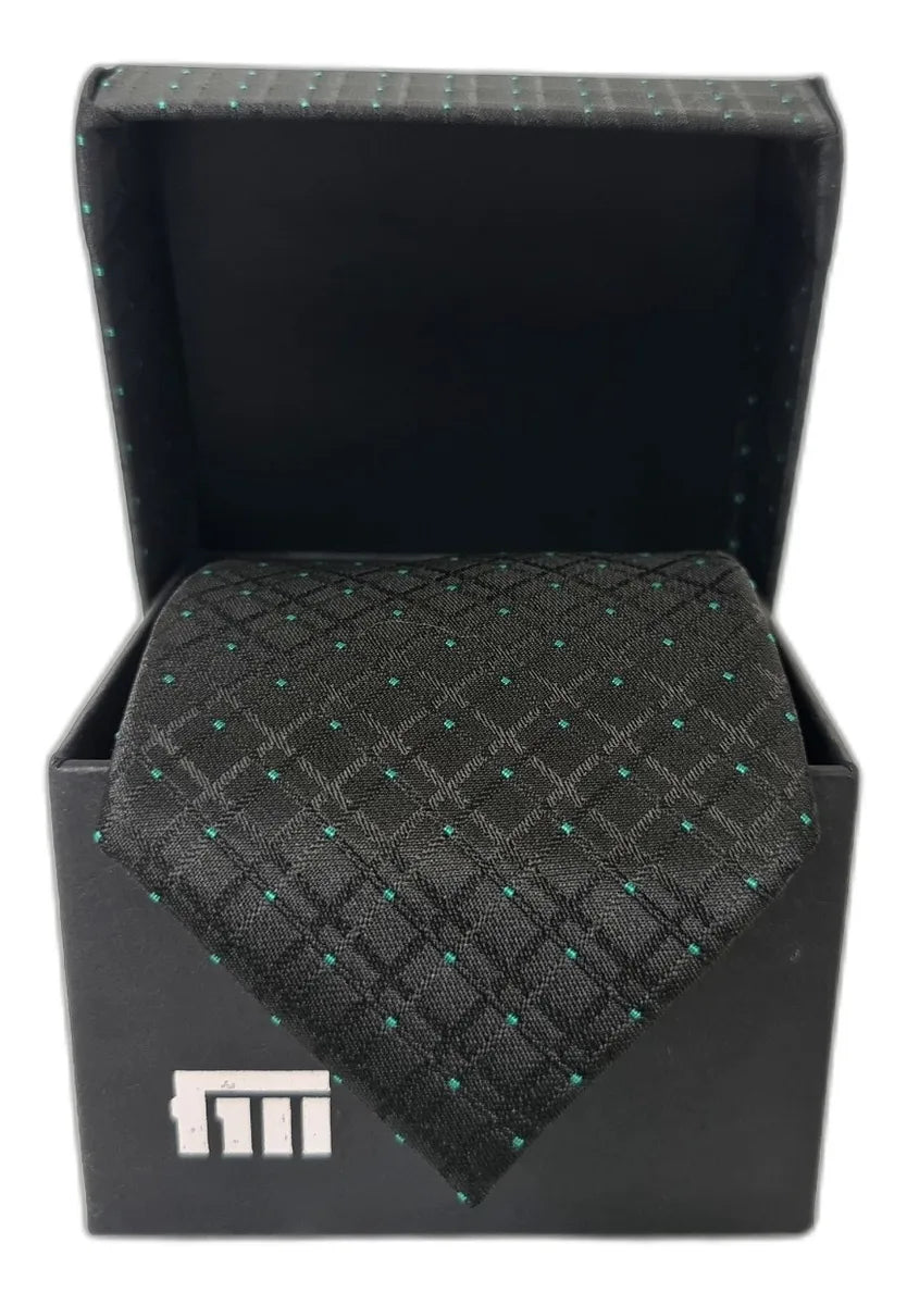 Gravata Masculina 1200 Fios em Microseda Fatto a Mano + Caixa Presente – Luxo 7 cm
