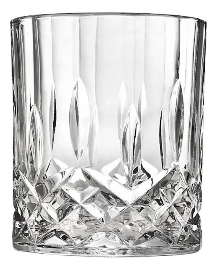 🥃 Copo de Whisky em Vidro 200ml – Jogo 6 Peças Design Europeu