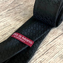 Gravata Preta Fatto A Mano 1200 Fios Microseda