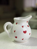Leiteira Coração em Porcelana Love 18x13x13 cm