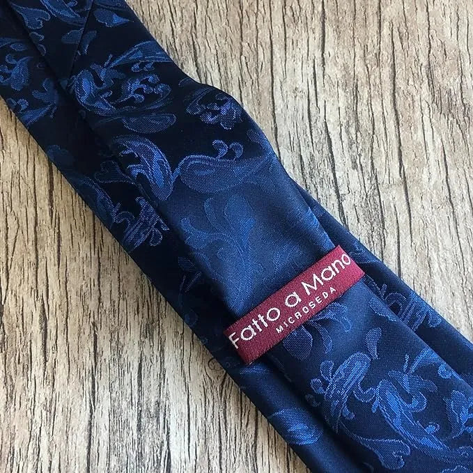 Gravata Azul Fatto A Mano Microseda Super Luxo – Ideal para Padrinhos