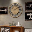Relógio de Parede 3D Kensington London 1879 MDF e Bambu 38 cm Marfim Vazado